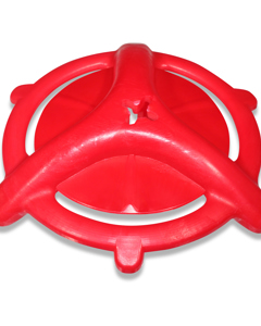 Bite ring with suspension chain galvanized